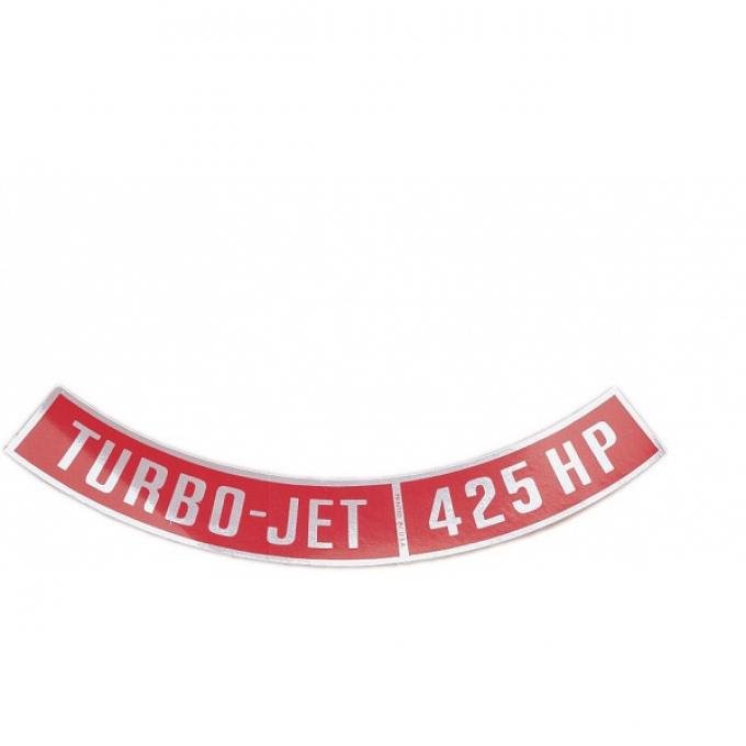 Camaro Air Cleaner Decal, Turbo-Jet 425 HP, 1969