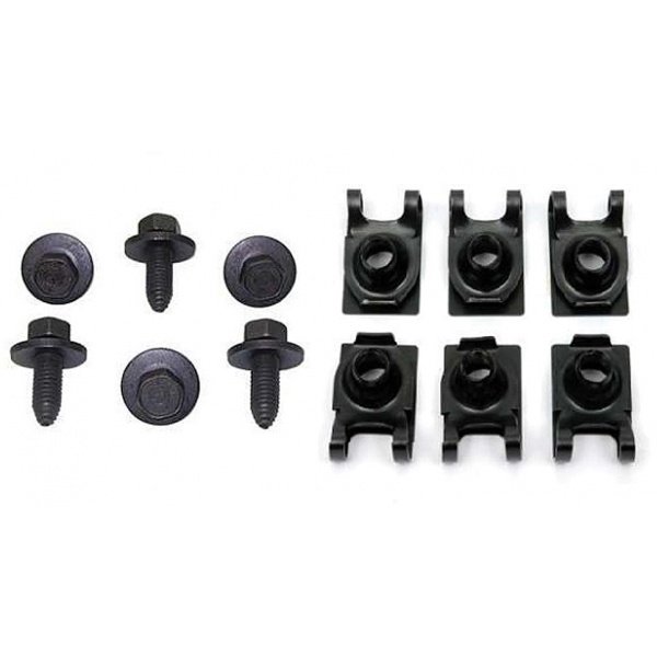 Labwork 16pc Front Leaf Spring Bracket Mounting Eye Bolts J-Clips