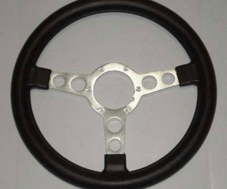 Firebird Trans Am Formula Steering Wheel, Black With Silver Spokes, 1969-1981