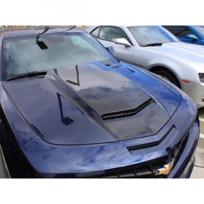 Camaro Ram Air Hood With Carbon Fiber Blister, 2010-2013