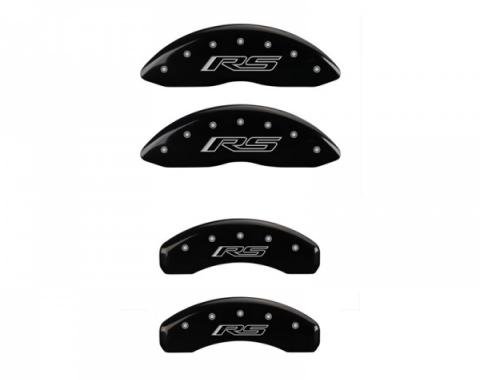 Camaro Caliper Covers, Black, V6, Front & Rear RS Logo, V6,2010-2013