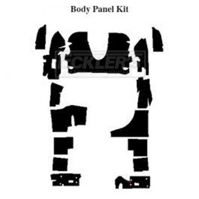 Firebird Insulation, QuietRide, AcoustiShield, Body Panel Kit, Coupe, T-Top, 1982-1992