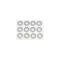 Camaro Exhaust Manifold Washer Set, Small Block, Thick, 1967-1969