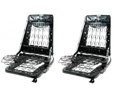 Firebird Bucket Seat Frames, With Tracks, Complete, 1967-1968