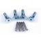 Camaro Radio Speaker Housing Screw Set, Rear, Convertible, 1967-1969