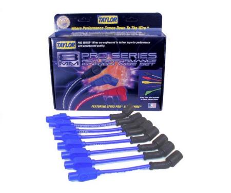 Camaro Taylor Plug Wires, Spiro-Pro Custom, Blue, All V8, 1998-2002, 2010 SS