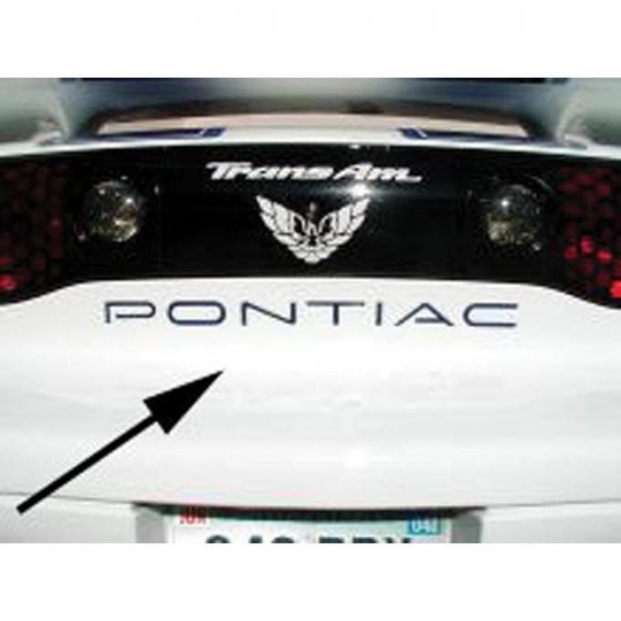 Firebird, Trans AM Decal, Rear Pontiac Letters 1993-2002