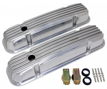 Firebird Valve Covers, V8, Finned Aluminum, 1967-1979