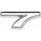 Trim Parts Generic Number, “7”, White 5186G