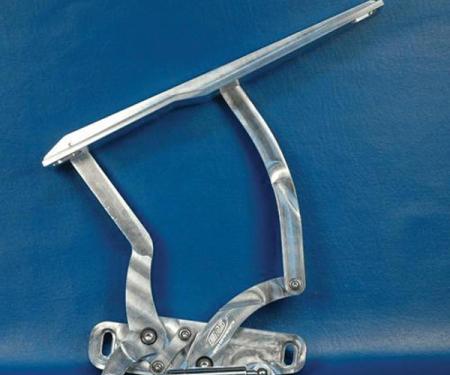 Firebird Billet Aluminum Hood Hinges, Machined Finish, 1970-1981