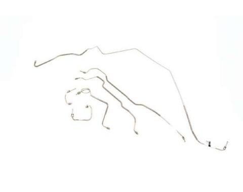 Camaro Disc Brake Line Set, Power, Steel 1970