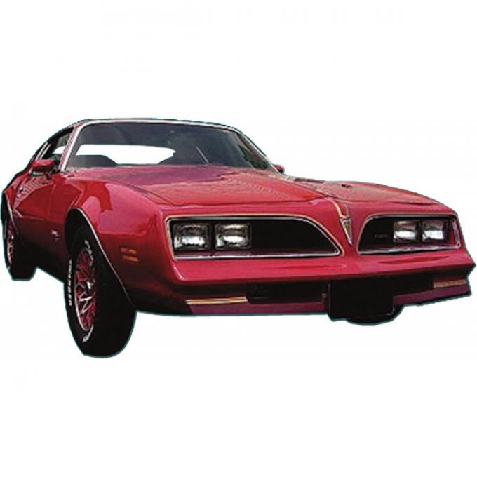 Firebird Decal Set, Red Bird, Gold, 1977-1978