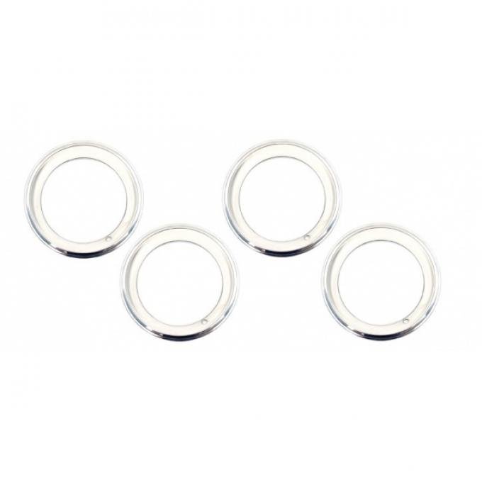Camaro Rally Wheel Trim Ring Set, 15 x 7, With Inside Style Clips, 1969-1981