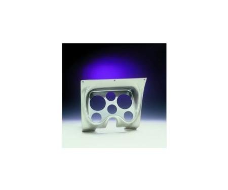 Firebird Instrument Cluster Panel, Brushed Aluminum Finish, With Six Pre-Cut Gauge Holes, 1967-1968