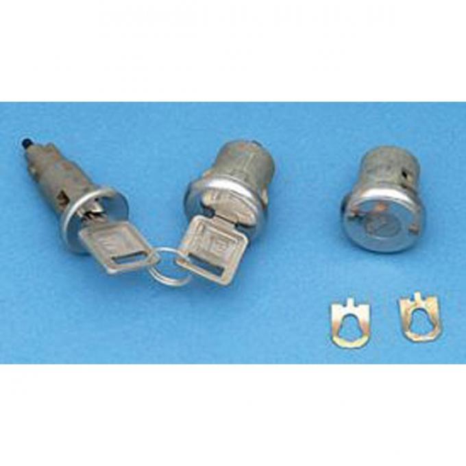 Firebird Ignition & Door Lock Set, With Late Style Keys, 1968