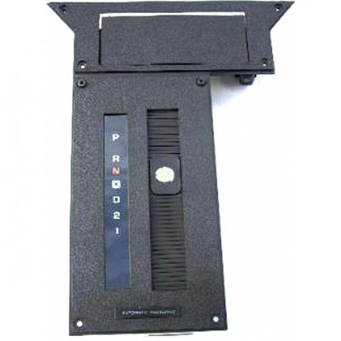 Camaro Center Console Shift Plate, Automatic Overdrive, 1983-1989