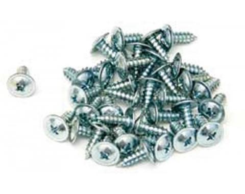 Full Size Chevy Wheel Well Molding Screws, 1965-1969