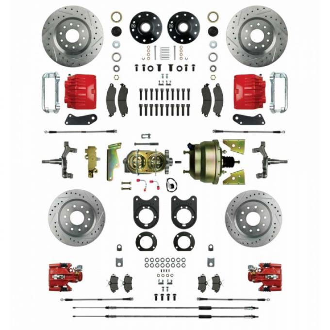 Big Brake 4 Whl Disc Conv, Drop Spindles, Staggered,  Power