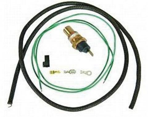 Camaro Coolant Temperature Sending Unit & Wiring Kit, For Cars With Warning Lights, 1967-1969