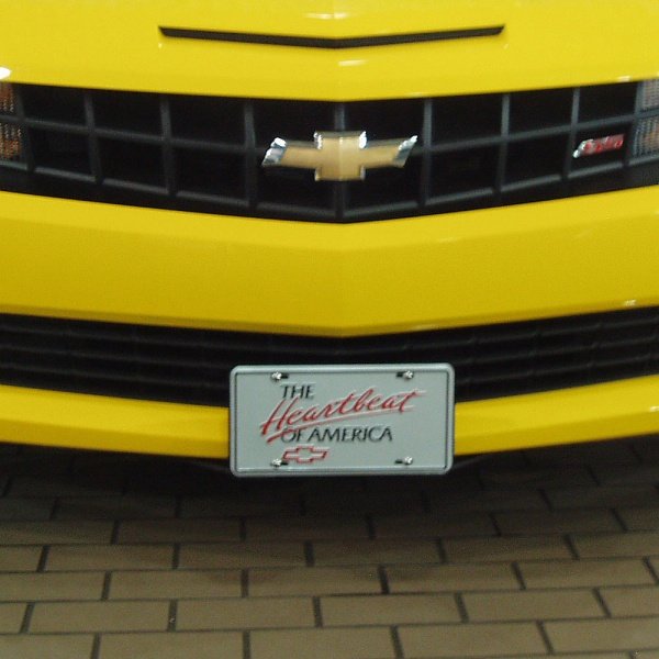 Camaro Aero Plate Front License Plate, Polished, 20102017 (Except ZL1