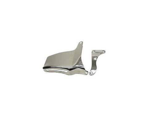 Camaro Alternator Bracket Set, Small Block, Upper & Lower, Chrome, 1969-1975