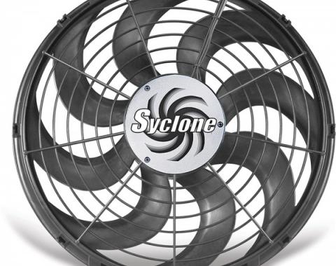 Cooling Fan, Electric, Universal, Single, 2500 CFM, S-Blade, Syclone, Flex-a-lite