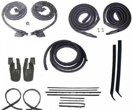 Firebird Coupe Body Weatherstrip Kit, With Replacement Window Felt, For Cars With Standard Or Deluxe Interior, 1967