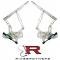 Firebird Hood Hinges, Natural Billet Aluminum, Air Frame, For Cars With Fiberglass Hood, 1967-1969