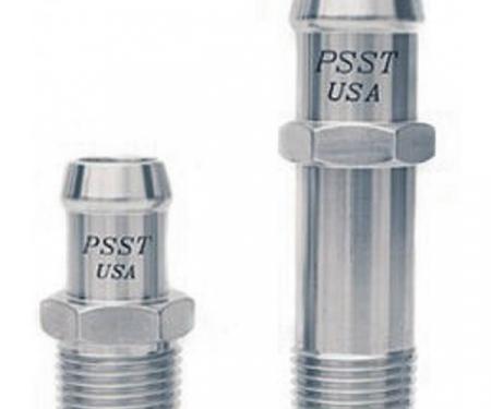 Camaro Intake & Water Pump Heater Hose Fittings, Stainless Steel, With Hex Head, 1967-2002