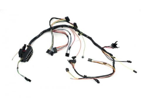 Camaro Underdash Wiring Harness, For Cars With Column Shift, Automatic Transmission & Warning Lights, 1972