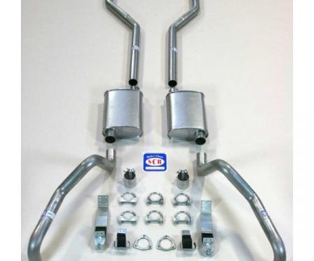 Camaro SCR Performance Dual Exhaust System, For Small Block With Headers, 2-1/2", 1967-1969