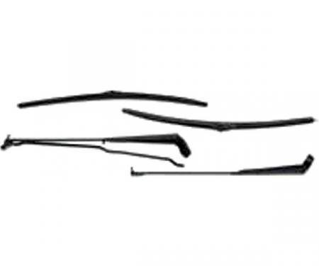 Camaro Windshield Wiper Arms & Blades, For Hidden Wipers, 1972-1981