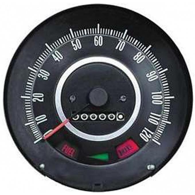 Firebird Speedometer, Standard Dash, Without Speed Warning,1967