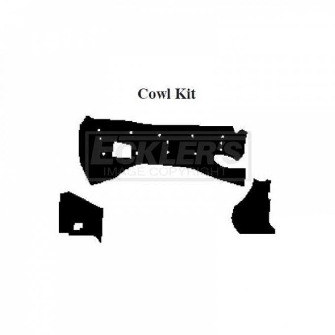 Firebird Insulation, QuietRide, AcoustiShield, Cowl Kit, Coupe, 1993-2002