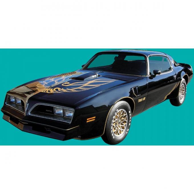 Firebird Decal Set, Ultimate Special Edition, Bandit, Gold, 1976