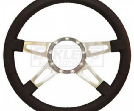 Camaro Steering Wheel, Volante S9, Black Leather, 1967-2002