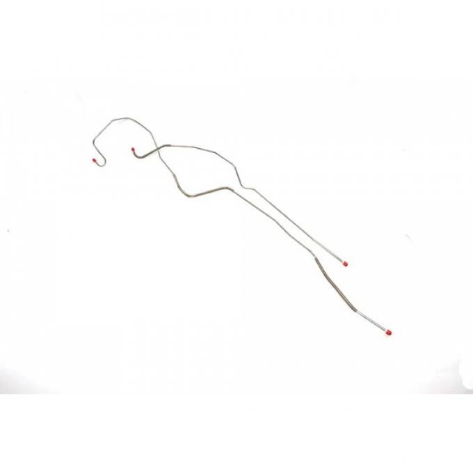 Right Stuff 1967-1968 Camaro Brake Line Set, Front To Rear, Stainless Steel, Disc Conversion, 2-Piece FIN67DCS