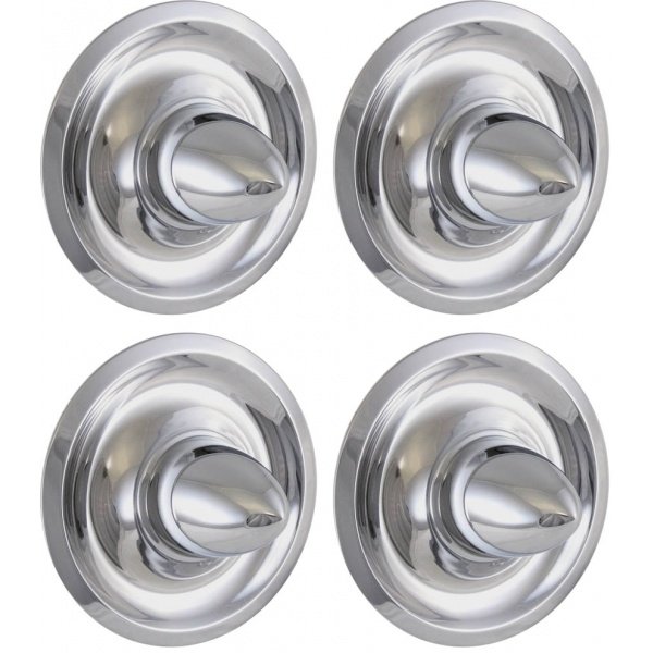 Chevy Rally Wheel Center Cap, Long Bullet Style, Stainless Steel