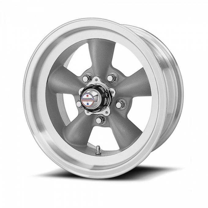 American Racing Torq-Thrust D Gray Wheel W/ Machine Lip, 16X8