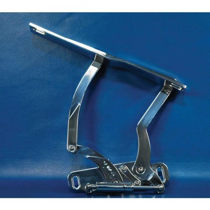 Firebird Billet Aluminum Hood Hinges, Clear Powder Coated Finish, 1970-1981