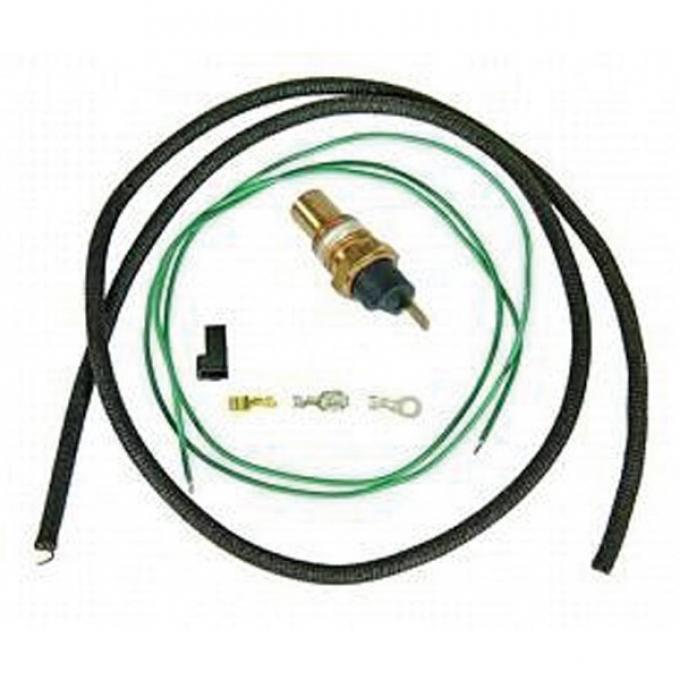 Camaro Coolant Temperature Sending Unit & Wiring Kit, For Cars With Warning Lights, 1967-1969