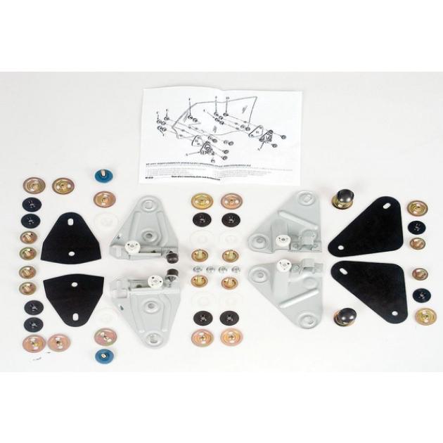 Camaro Door Glass Mounting Plate & Hardware Set, Complete, 1968