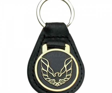 Firebird Key Ring, Black With Gold Logo