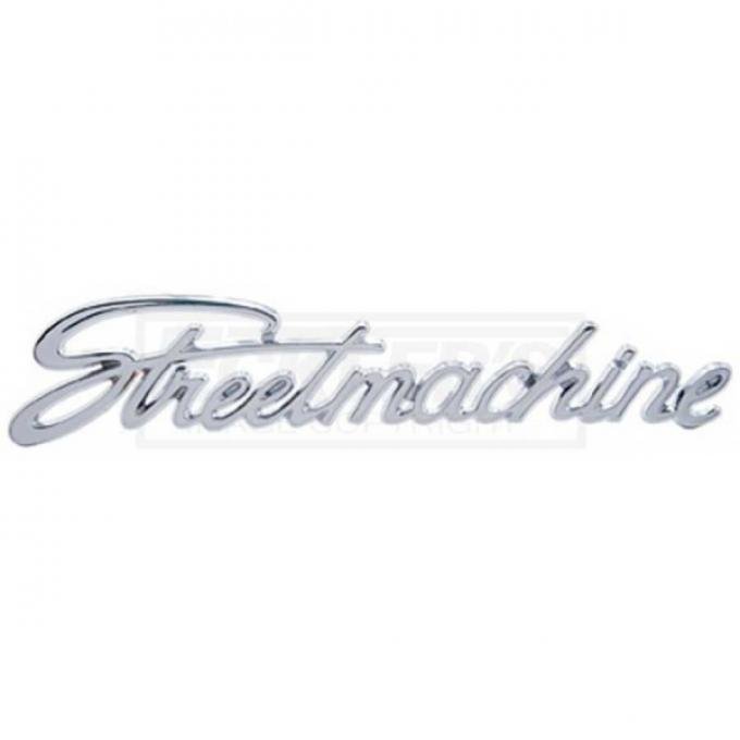 Firebird "Street Machine" Script Emblem, Chrome, 1967-2002