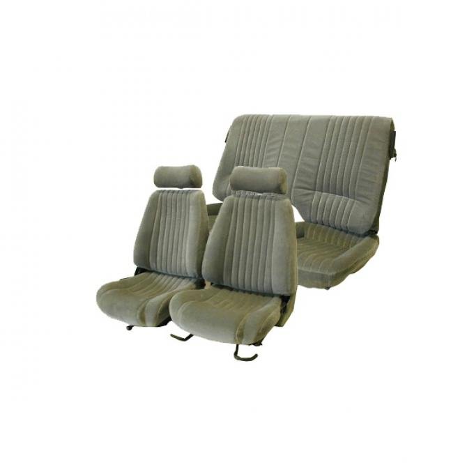 Firebird Seat Covers, Front And Rear, Solid Rear Seat, Trans-Am, Regal Velour, 1985-1992