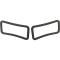 Firebird Side Marker Lamp Gaskets, Front Or Rear, 1970-1981