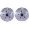 Camaro Brake Rotors, Front, Drilled & Slotted, 1967-1969