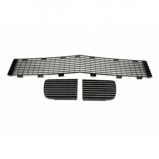 Camaro Center Grille & Headlight Doors, Chrome, Rally Sport(RS), Driver Quality, 1968