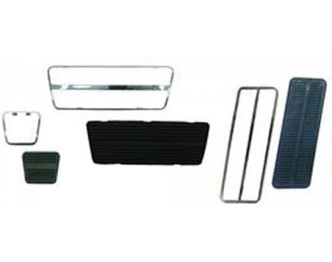 Firebird Pedal Pad & Trim Kit, For Cars With Drum Brakes & Automatic Transmission, 1969
