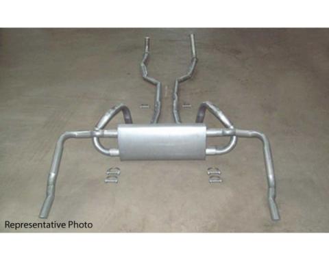 Exhaust System, Z28, Original Style, With Polished Tips, 1970-1973